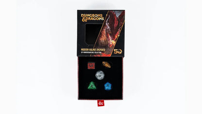 D&D 50th Anniversary Modern Holmes Inspired Dice Set | 5-Dice Set | FanRoll