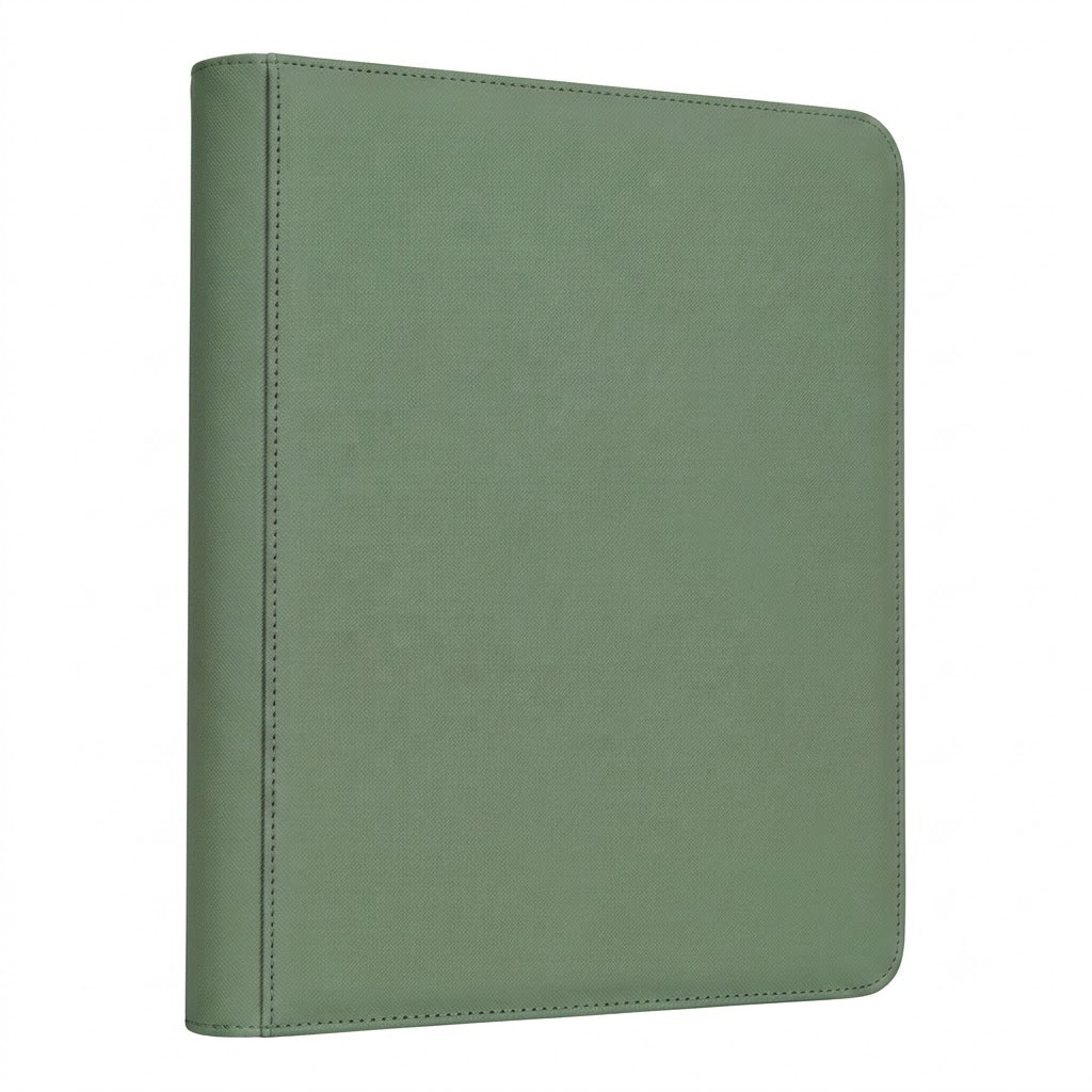 Portable 9-Pocket PU Leather Trading Card Binder with Zipper Closure (360 Pocket) – image 10