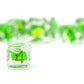 Dragon Storm Inclusion Resin Dice Set (Green Dragon) | 7-Piece 16mm Polyhedral Set – image 2
