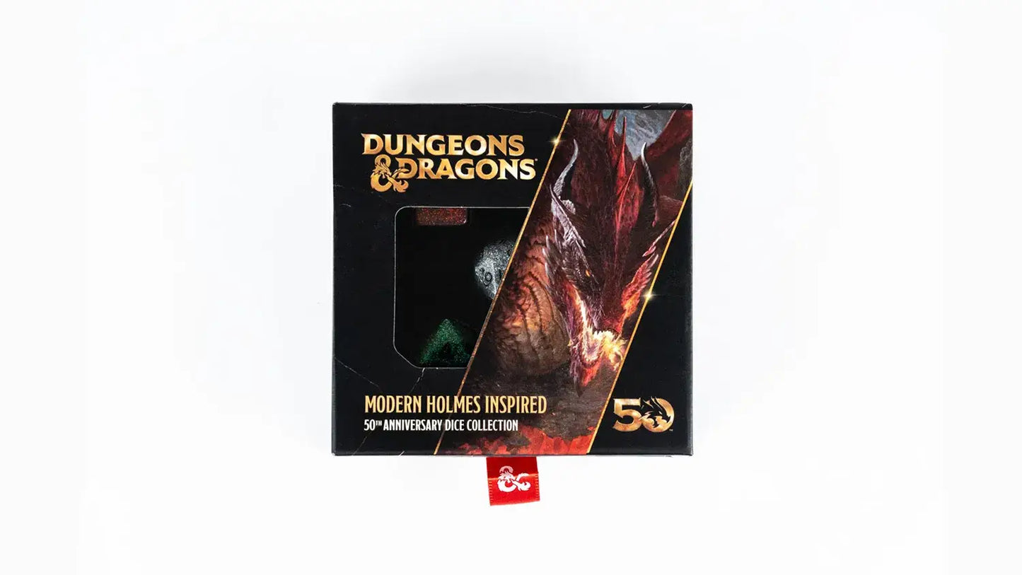 D&D 50th Anniversary Modern Holmes Inspired Dice Set | 5-Dice Set | FanRoll