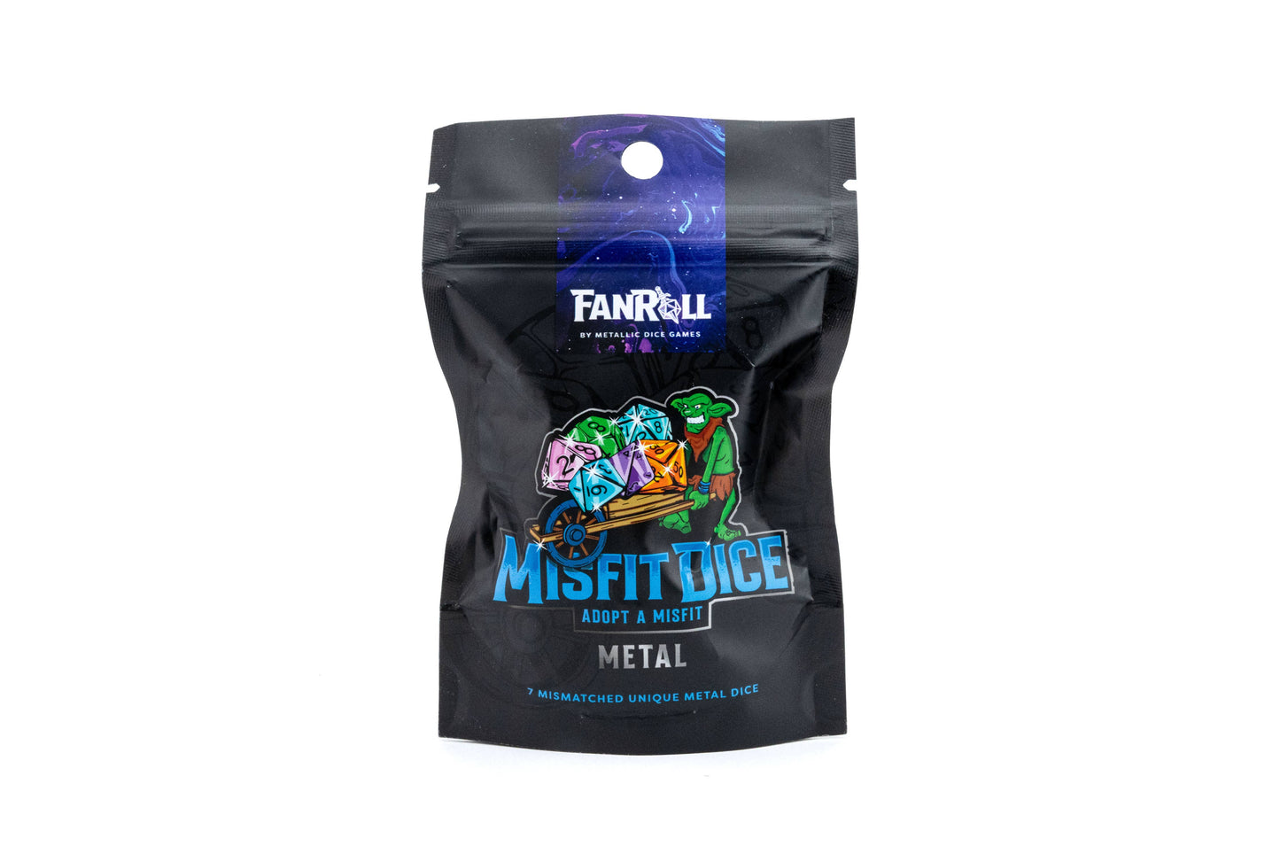 Misfit Metal Dice Set: Adopt A Misfit (Blind Pack) | 7-Piece Metal Dice Set