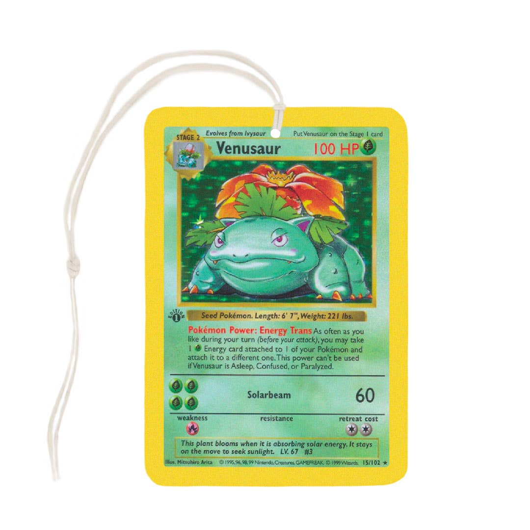 Venusaur Pokemon Card Air Freshener
