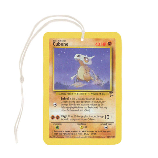 Cubone Pokemon Card Air Freshener
