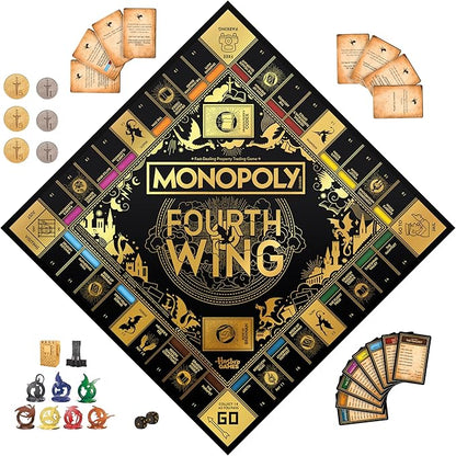 Official Monopoly: Fourth Wing Edition Board Game for Adults