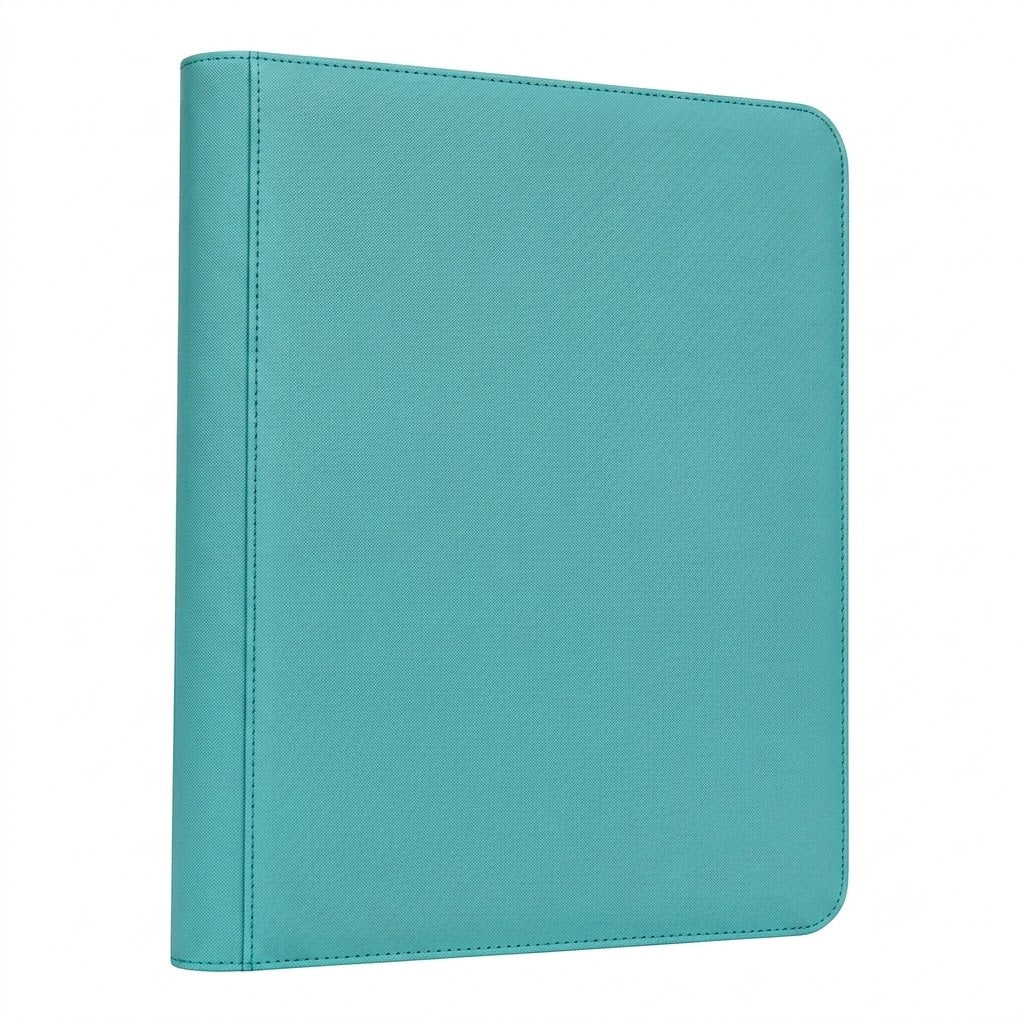 Portable 9-Pocket PU Leather Trading Card Binder with Zipper Closure (360 Pocket) – image 12