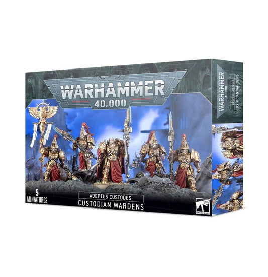 Warhammer 40000 Adeptus Custodes Custodian Wardens Multipart Plastic Miniatures Box Packaging