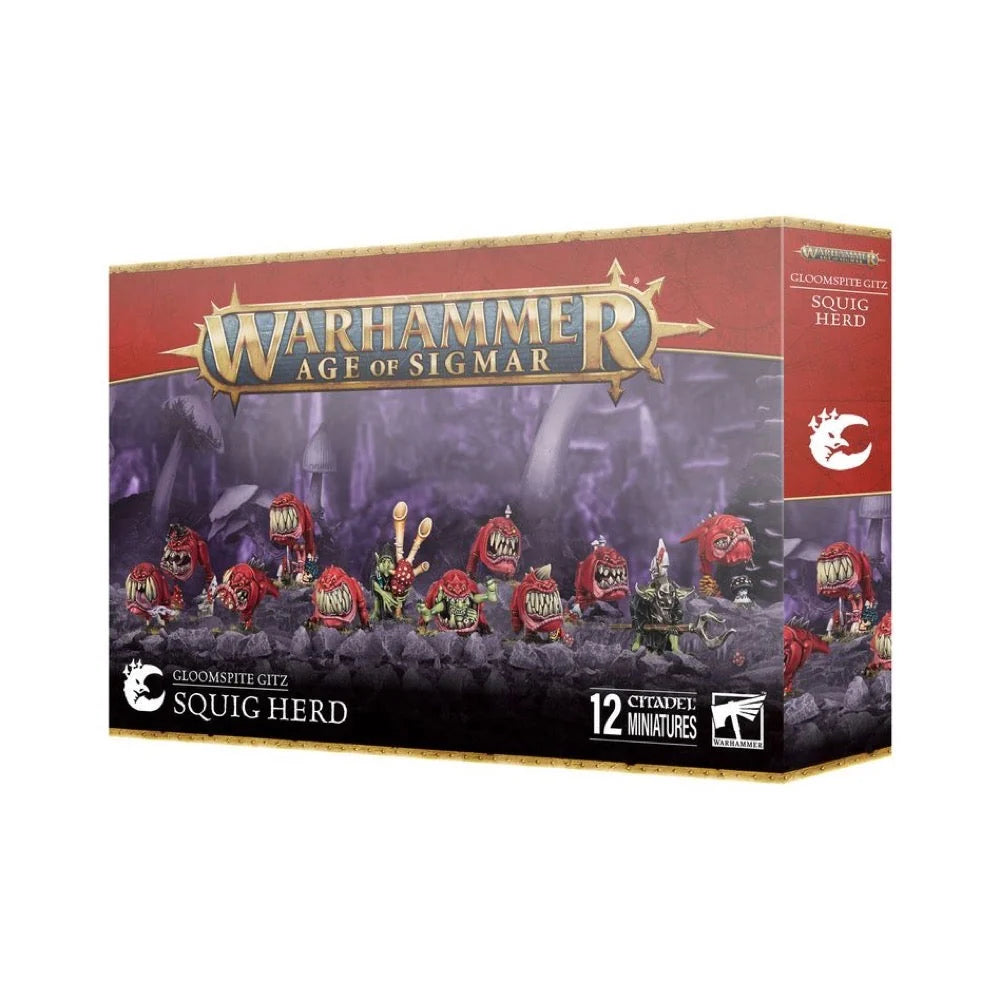Warhammer Age of Sigmar Gloomspite Gitz Squig Herd Multipart Plastic Miniatures Box Packaging