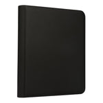Portable Nine Pocket PU Leather Zippered Trading Card Binder Album for Sports and TCG Cards