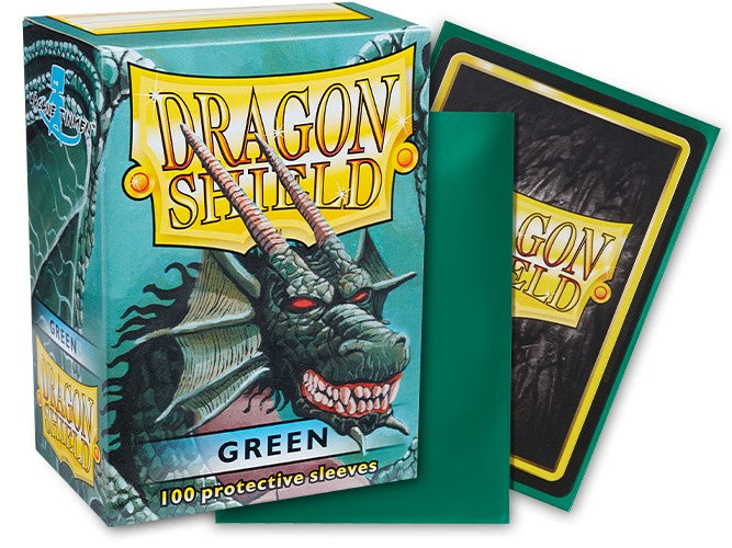 Dragon Shield Standard Classic Green 100 Count Card Sleeves Box