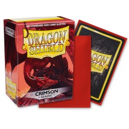 Dragon Shield Standard Classic Crimson 100 Count Card Sleeves Box