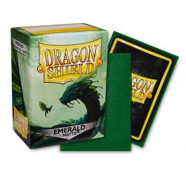 Dragon Shield Standard Matte Emerald 100 Count Card Sleeves Box