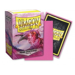Dragon Shield Standard Matte Pink Diamond 100 Count Card Sleeves Box