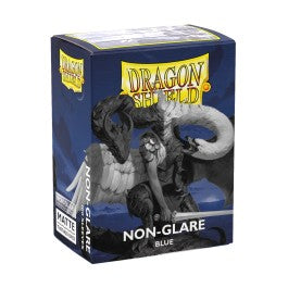 Dragon Shield Standard Matte Non-Glare Blue 100 Count Card Sleeves Box