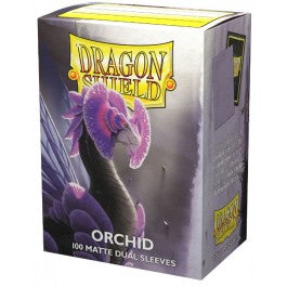 Dragon Shield Standard Matte Dual Orchid 100 Count Card Sleeves Box