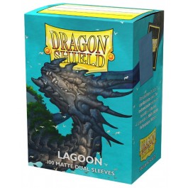 Dragon Shield Standard Matte Dual Lagoon 100 Count Card Sleeves Box