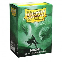 Dragon Shield Standard Matte Dual Might 100 Count Card Sleeves Box