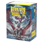 Dragon Shield Standard Matte Dual Cobalt and Silver 100 Count Card Sleeves Box
