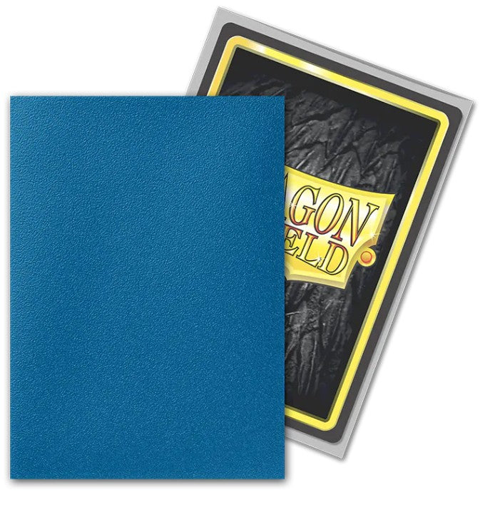Dragon Shield Sleeves: Standard Matte Dual - Cobalt & Silver (100ct)
