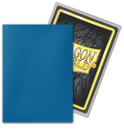 Dragon Shield Sleeves: Standard Matte Dual - Cobalt & Silver (100ct)