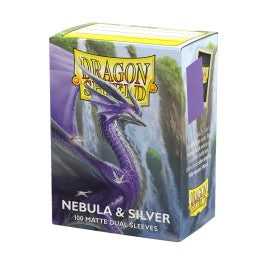 Dragon Shield Sleeves: Standard Matte Dual - Nebula & Silver (100ct)