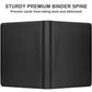 Portable 9-Pocket PU Leather Trading Card Binder with Zipper Closure (360 Pocket) – image 3