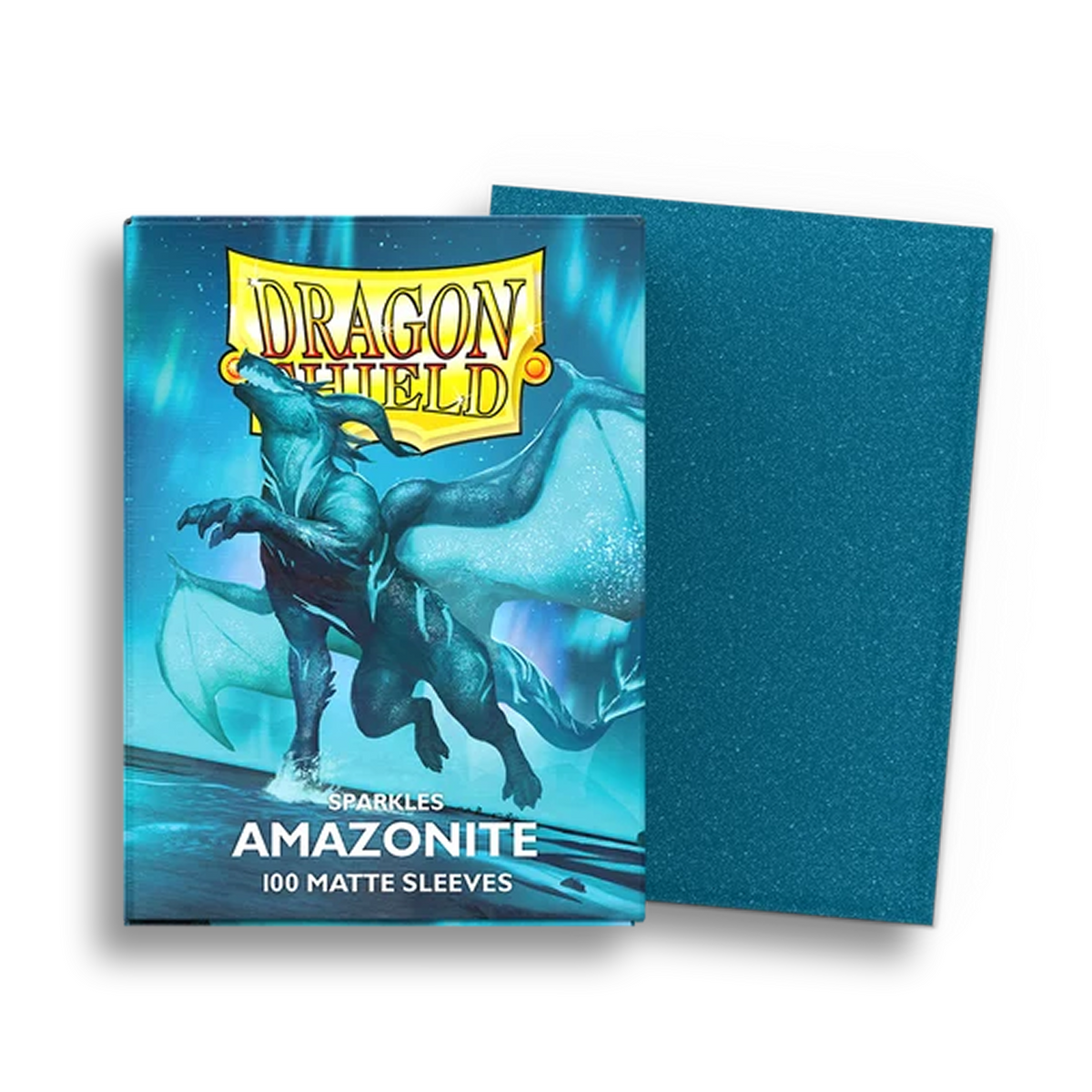 Dragon Shield Sleeves: Standard Matte Sparkles - Amazonite (100ct)