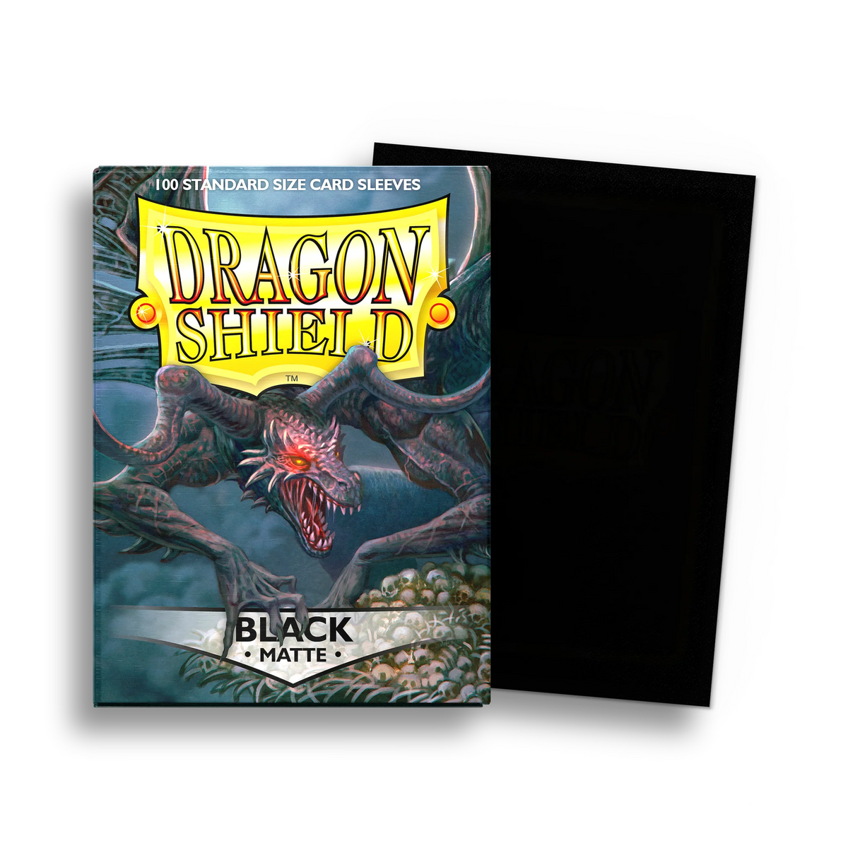 Dragon Shield Sleeves: Standard Matte - Black (100ct)