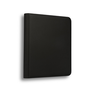 Portable 9-Pocket PU Leather Trading Card Binder with Zipper Closure (360 Pocket)
