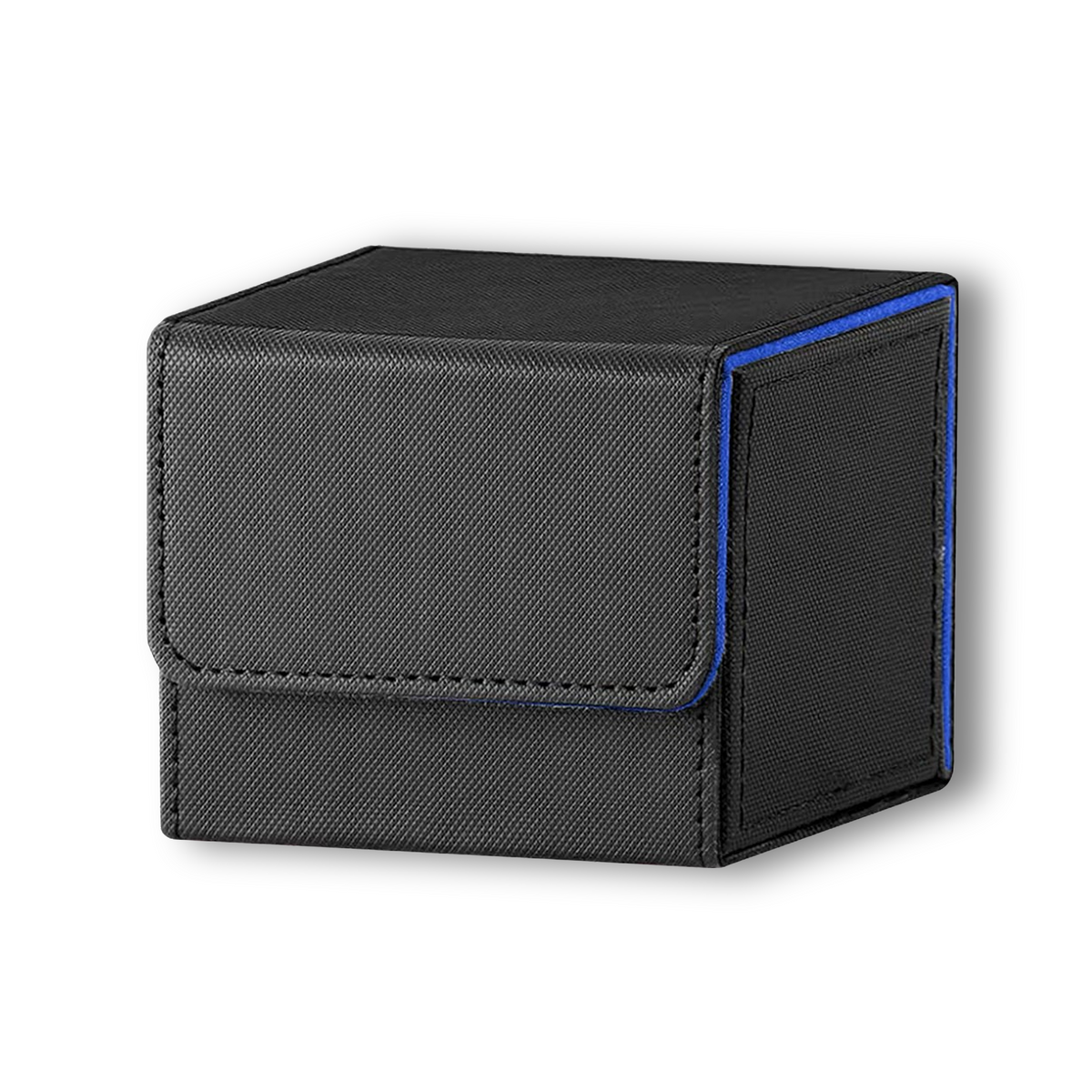 Black & Blue Dual-Tone TCG Deck Box - Holds 100+ Sleeved Cards