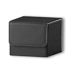 Black & Grey Dual-Tone TCG Deck Box - Holds 100+ Sleeved Cards