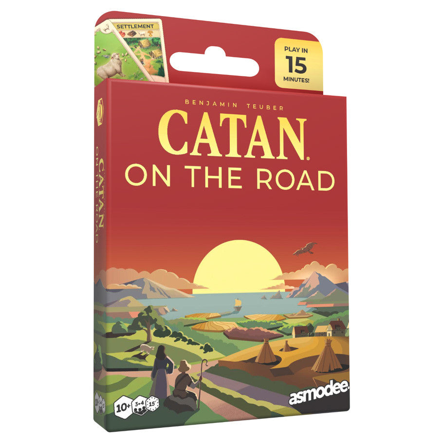 CATAN On The Road Fast Paced Portable Travel Strategy Card Game Box Set