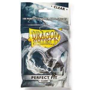 Dragon Shield Perfect Fit Clear Inner Card Sleeves 100 Count Pack Box