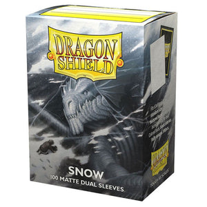 Dragon Shield Standard Matte Dual Snow White and Black 100 Count Card Sleeves Box