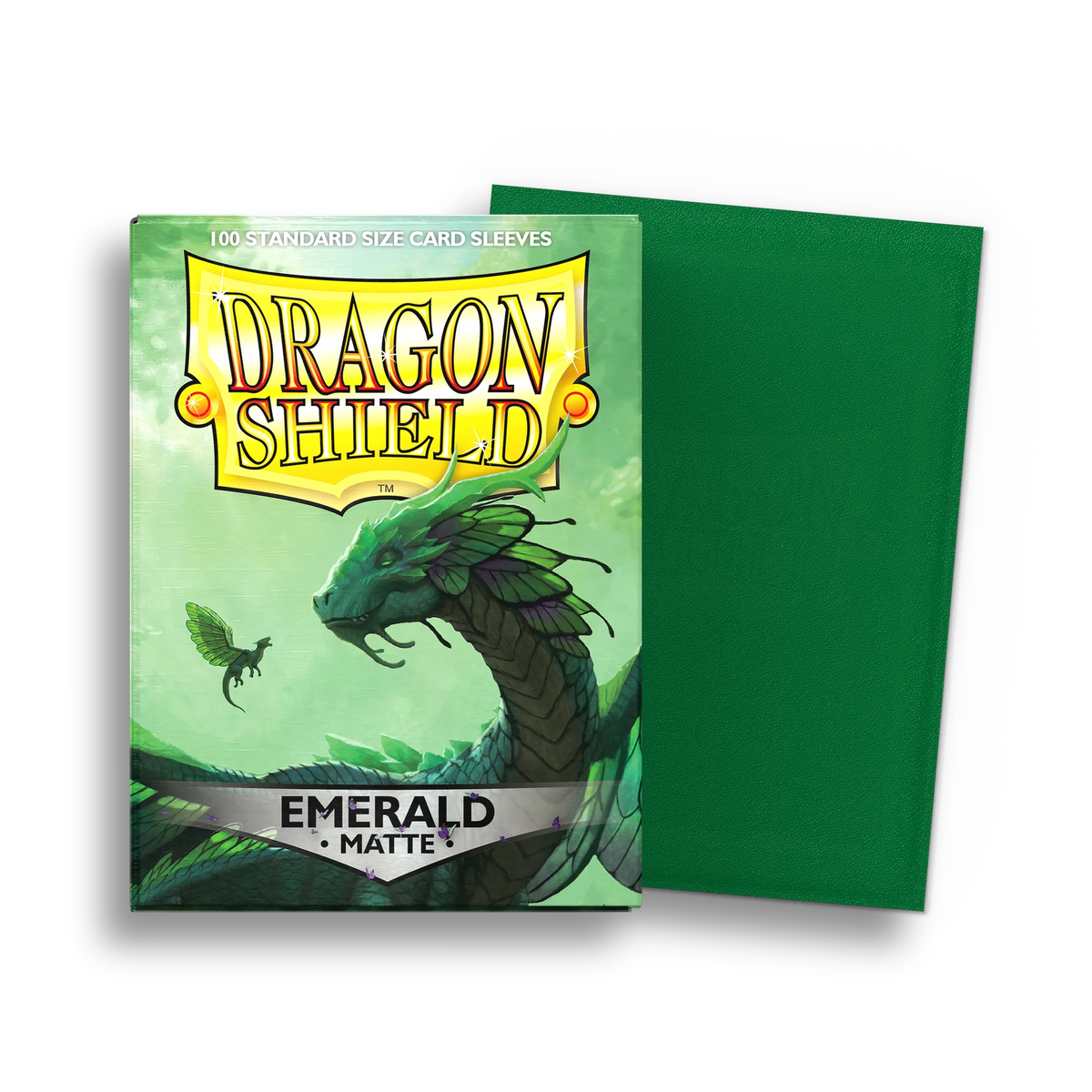 Dragon Shield Sleeves: Standard Matte - Emerald (100ct)