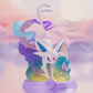 Animated character with a colorful, gradient background