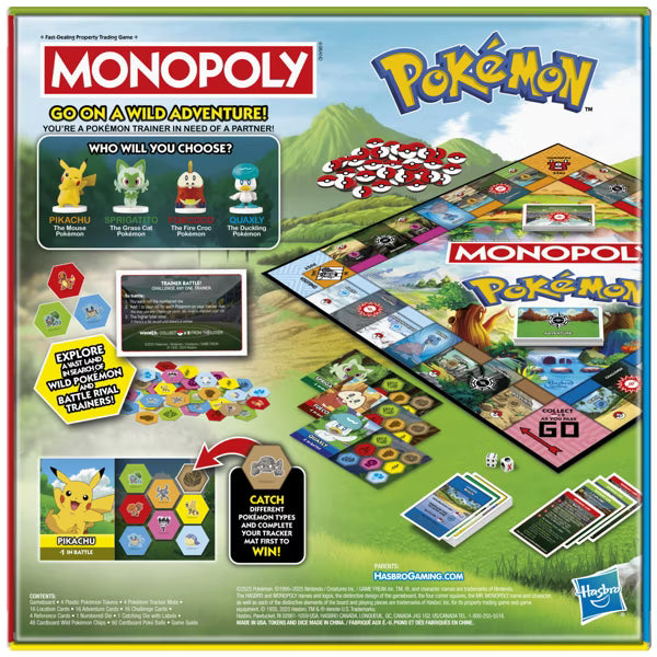 Monopoly: Pokémon Edition Board Game