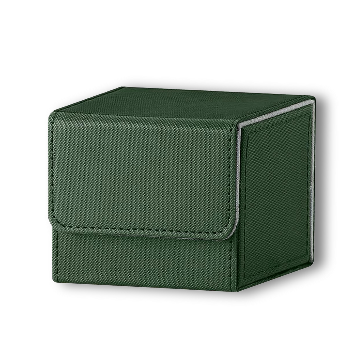Green & Grey Dual-Tone TCG Deck Box - Holds 100+ Sleeved Cards