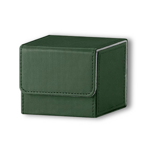 Green & Grey Dual-Tone TCG Deck Box - Holds 100+ Sleeved Cards