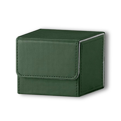 Green & Grey Dual-Tone TCG Deck Box - Holds 100+ Sleeved Cards