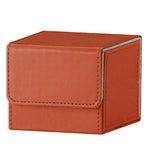 Orange and Grey Dual-Tone TCG Deck Box 100 Plus Card Capacity Professional Matte Finish for Commander Cards