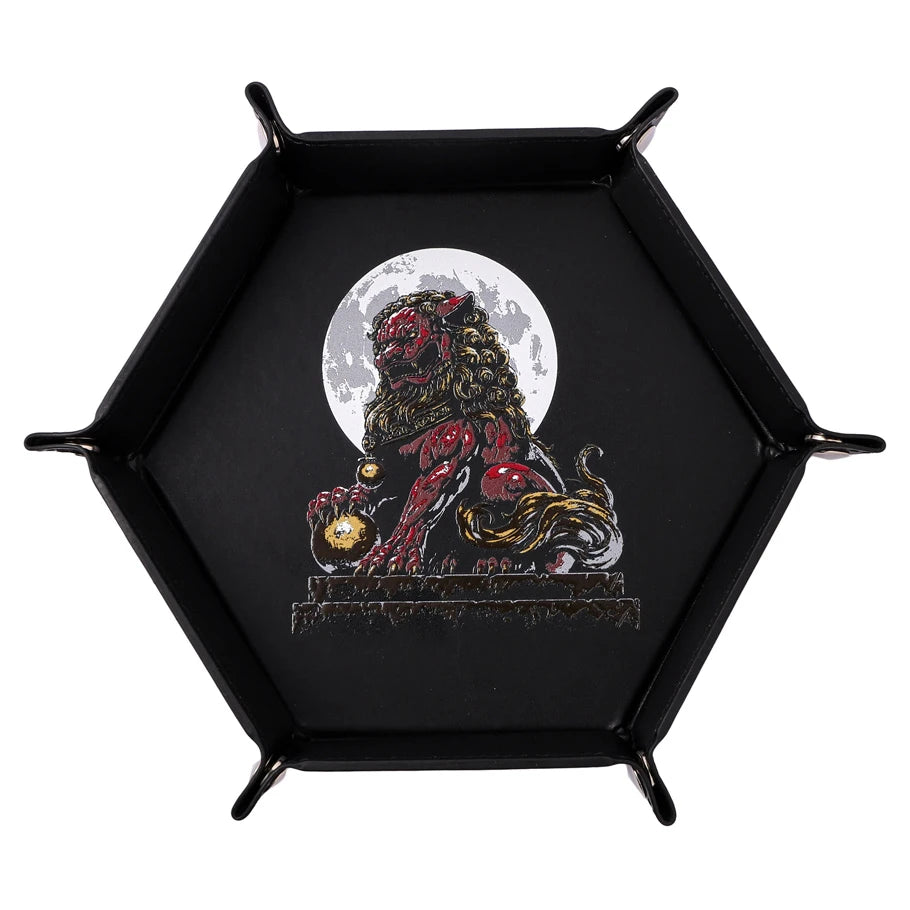 Table Armor Foo Dog Collapsible Rolling Dice Tray