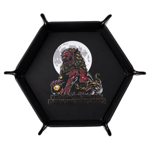 Table Armor Foo Dog Collapsible Rolling Dice Tray