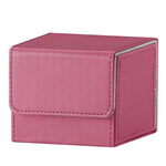Pink and Grey Dual-Tone TCG Deck Box 100 Plus Card Capacity Professional Matte Finish for Commander Cards