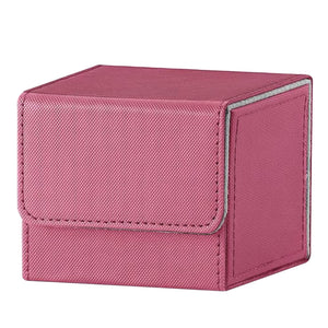 Pink and Grey Dual-Tone TCG Deck Box 100 Plus Card Capacity Professional Matte Finish for Commander Cards