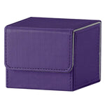 Purple and Grey Dual-Tone TCG Deck Box 100 Plus Card Capacity Professional Matte Finish for Commander Cards