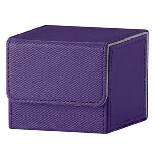 Purple and Grey Dual-Tone TCG Deck Box 100 Plus Card Capacity Professional Matte Finish for Commander Cards