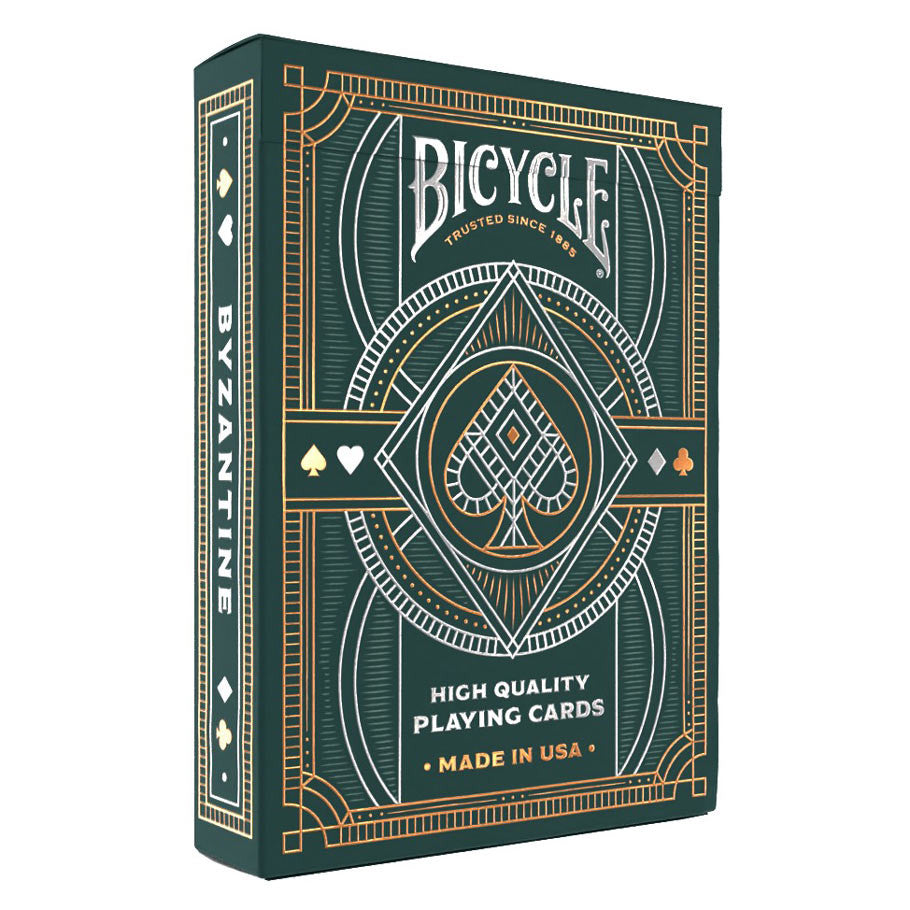 Bicycle Byzantine Premium Playing Cards Deck with Gold and Silver Foil Tuck Case