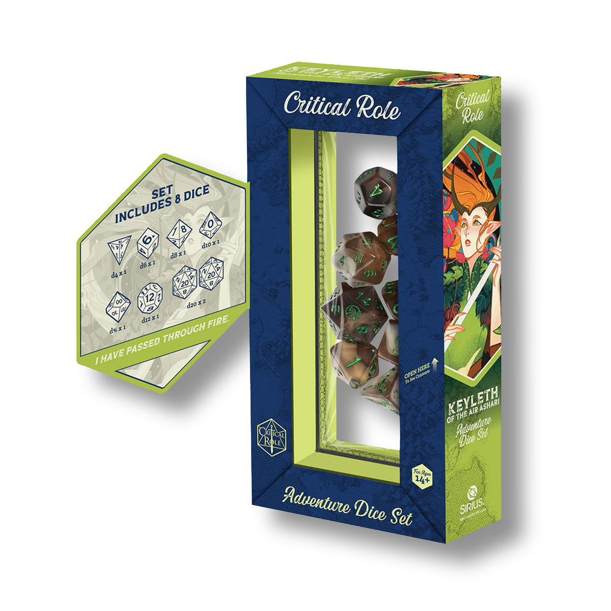 Official Vox Machina Adventure Dice Set: Keyleth