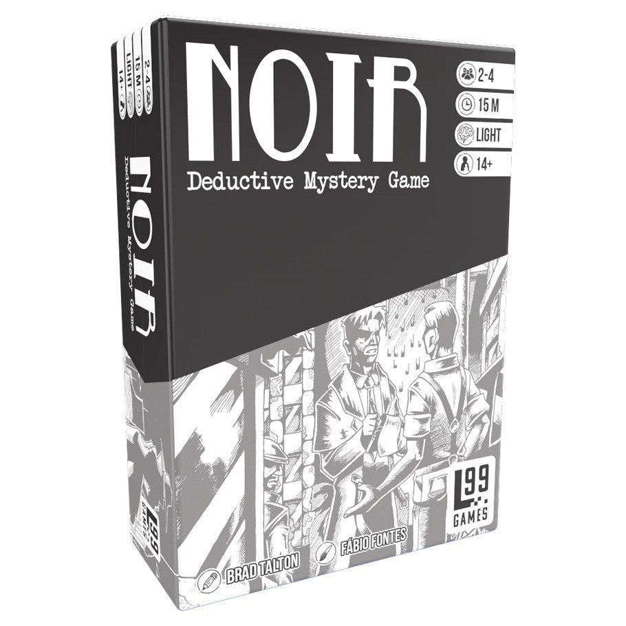NOIR Deductive Mystery Game Box Set Featuring Asymmetrical Noir Detective Art