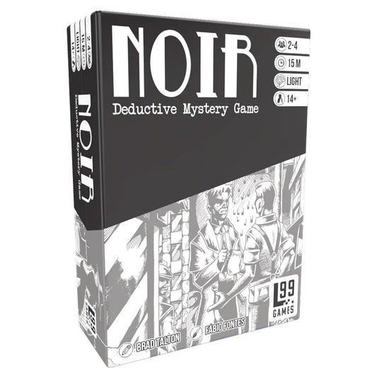 NOIR Deductive Mystery Game Box Set Featuring Asymmetrical Noir Detective Art